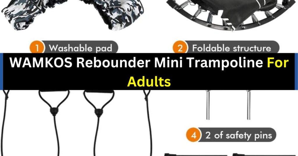 WAMKOS Rebounder Mini Trampoline For Adults