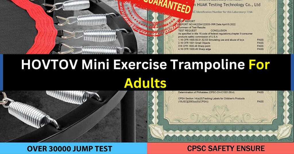 HOVTOV Mini Exercise Trampoline For Adults